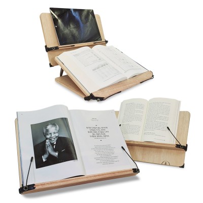 태나 원목형 독서대 2단(인쇄가능)