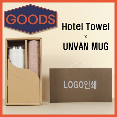 뱀부170타월+어반스텐머그컵1P-굿즈용세트