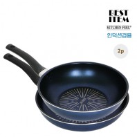 키친필 IH인덕션겸용28cm후라이팬+궁중팬2P