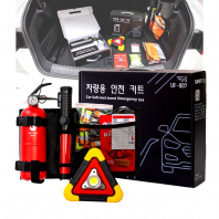 자동차 비상세트 안전 키트 차량안전용품 차량용 비상용 구비용 경광봉 조끼 소화기 세이프맥스팩_X밴드형