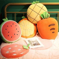 로페리아 투인원 과일 쿠션 베개 담요_대,에코백포함(0209419)