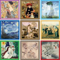 주문형 명화 스카프