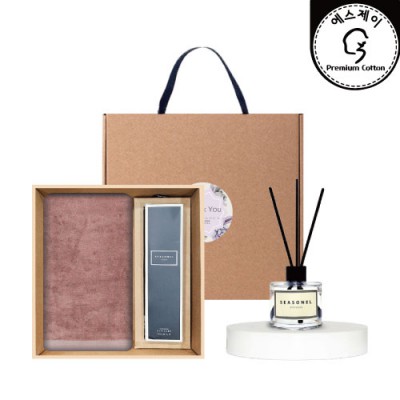 명품뱀부180g 디퓨저 세트 (명품뱀부180g + 시즈넬플라워 디퓨저50ml)