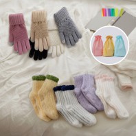 세트) 소프트 터치장갑+수면양말M