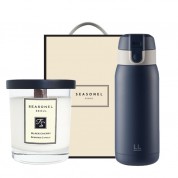 시즈넬 선물세트 소이캔들220g+락앤락 처비텀블러