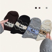 노르딕 크리스마스 퍼피 여성양말 P2553