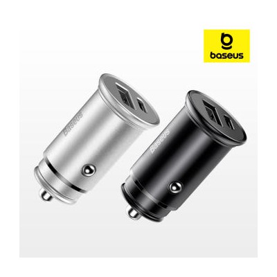 베이스어스 차량용 고속 충전기 듀얼 차량 자동차 시거잭 USB+C타입 30W PD3.0
