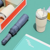 벨솔라 선물세트 캡슐 3단 자동 암막 양우산 + 밀크티 텀블러