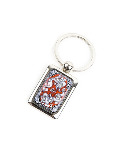 사각열쇠고리-쌍용(적색)