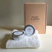 센트라도 송월 타올(수건)+소이 캔들 2P 세트