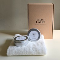 센트라도 송월 타올(수건)+소이 캔들 2P 세트