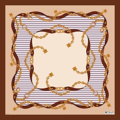 테두리 체인 A 스카프 (60*60)