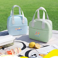 파스텔 화이트그립 쿨러백 보온보냉백M