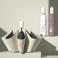 플라워 UV차단 3단 자동 양우산