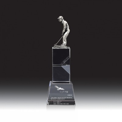 9102 크리스탈 골프 트로피 (80*240*80mm)