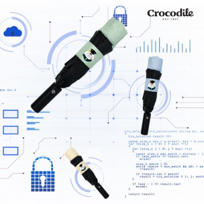 크로커다일 3단 알리미 완전자동 암막 거꾸로우산