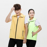 로페리아 단색 컬러 카라 작업조끼(0216593)