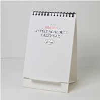 에코스마트 일반스프링 탁상달력(세로형-심플/위클리스케줄)