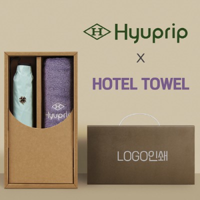 협립3단50카본6K초경량고밀도암막수동우양산 +협립호텔코마170타월-세트