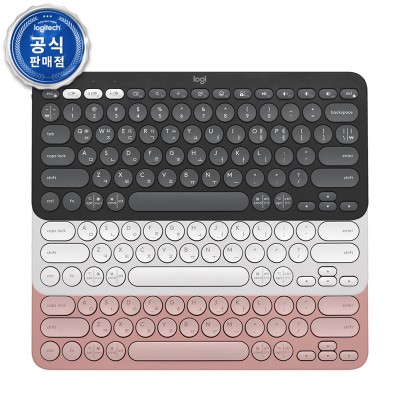 로지텍 코리아 정품 블루투스 키보드 K380S 페블키즈2