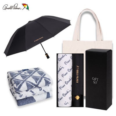 아놀드파마 3단전자동반대로우산,그래픽패턴뱀부타올세트(0209793)