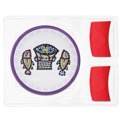 원형멜라민 냄비받침+실리콘주방집게