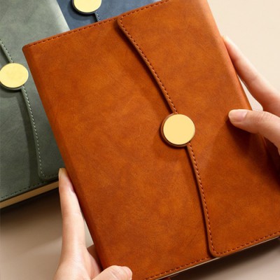 로페리아 A5 고급 PU 원형버클 노트 다이어리(0216609)