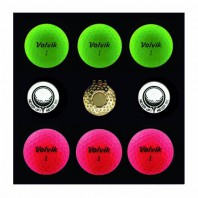 볼빅 비비드 6구 볼마커 2조 싸바리케이스세트