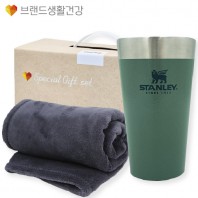 브생건 방한세트 18호(스탠리 파인트컵473ml+따뜻한 소프트 담요)