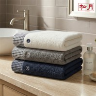 송월 체크 패턴 호텔 타월 170g