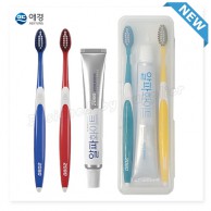커플 애경2080클린미세모 2080화이트치약 칫솔치약세트