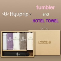 협립 3단 10K 고밀도 슈퍼 완전자동우산 +협립호텔코마170타월4P+스마트온도계텀블러-세트