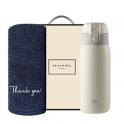 시즈넬 선물세트 송월타올 땡큐190g+락앤락 처비텀블러