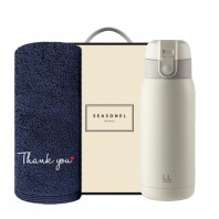 시즈넬 선물세트 송월타올 땡큐190g+락앤락 처비텀블러