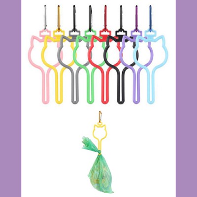 애견 배변봉투걸이(색상랜덤) 카라비나포함 봉지걸이 배변봉투 홀더