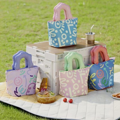 말랑손잡이 스마일 보온보냉가방 도시락가방 런치백 쿨러백