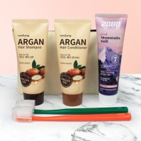 여행용 세면도구 세트 4종 샴푸 컨디셔너 치약칫솔