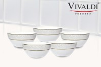 비발디 본차이나 당초문 대접 5P