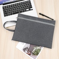 A4 패브릭 더블포켓 서류 파우치 K2643