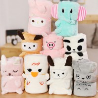 동물 캐릭터 무릎담요 미니담요