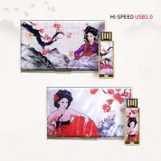 빛나 황진이 시리즈 자개 2종세트 (명함케이스+USB메모리 2.0 4GB~128GB) 2종 이미지