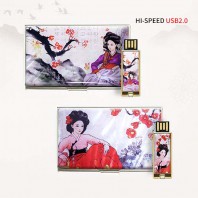 빛나 황진이 시리즈 자개 2종세트 (명함케이스+USB메모리 2.0 4GB~128GB) 2종 이미지