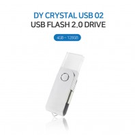 [소프트낸드] 크리스탈 USB메모리 DY크리스탈 02 스윙형 (4~128GB)