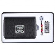 쌍학자개소가죽명함지갑+쌍학자개USB(8GB~64GB)