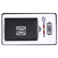 쌍학자개소가죽명함지갑+쌍학자개USB(8GB~64GB)