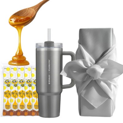 스타벅스 SS 스탠리 시그니처 켄처 591ml 텀블러 국내산 허니스틱 보자기세트