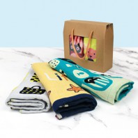 순면 캐릭터 핸드타올 2장세트 창케이스 포함 주방타올 고리수건