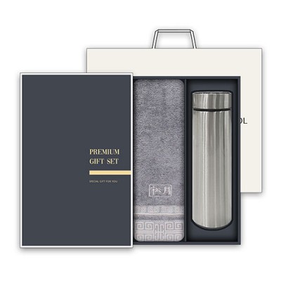 송월 프리미엄 텀블러세트 (격자40 1매 + 스마트텀블러 500ml 1개)