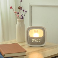 토끼 LED 무소음 무선알람시계