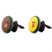 뉴니스 라인프렌즈 맥세이프 차량용 무선충전기 브라운